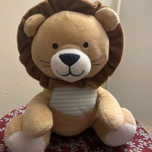 CARTER'S Just One You Lion Tan Brown Plush Musical Toy Wind Up Brahms Lullaby